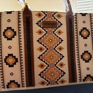 Large tote Aztec Wrangler Purse and small tote with cross body strap